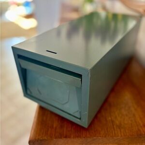 Green Cabinet Index Card Holder Drawer